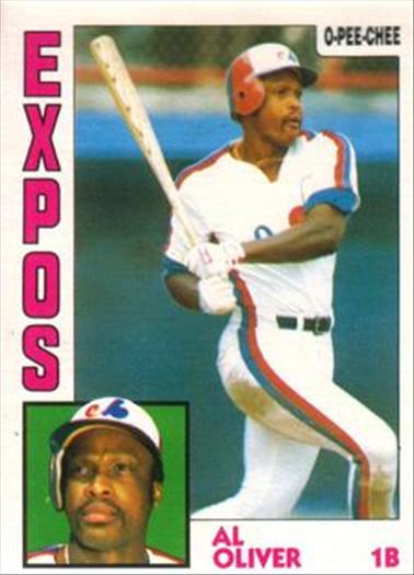 1984 O-Pee-Chee Baseball Cards 307     Al Oliver